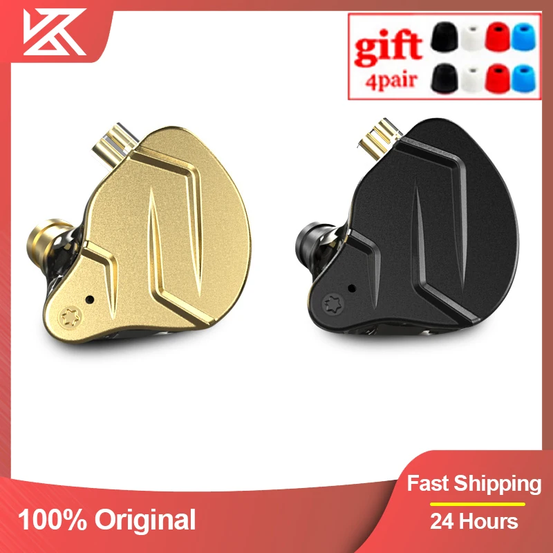 Kz zsn pro x metal baixo fones de ouvido 1ba + 1dd tecnologia híbrida alta fidelidade no monitor fone esporte com cancelamento ruído