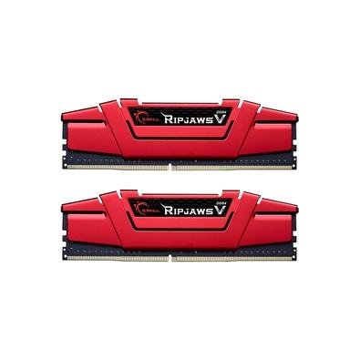 Memoria RAM G.Skill Ripjaws V Series 16GB (2x8GB), DDR4, 3600MHz, 288-Pinm, CL19, Vermelho - F4-3600C19D-16GVRB