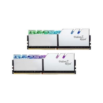 Memória RAM G.Skill Trident Z Royal Series RGB 16GB (2x8GB), DDR4, 4000MHz, CL18, Intel XMP, Branco - F4-4000C18D-16GTRS