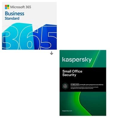 Microsoft 365 Business Standard ESD - Digital para Download + Kaspersky Small Office Security 5 usuarios + 5 PCs + 5 mobile 1 ano ESD