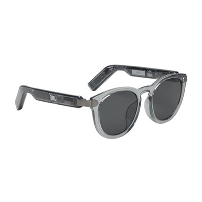 Óculos JBL Soundgear Frames Round Ônix, Bluetooth, 2 Microfones, Até 8h de Música, IP54 - JBLSNDGEARFMSRONX