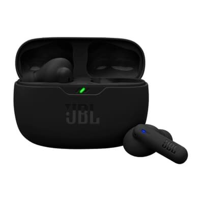 Fone de Ouvido Sem Fio JBL Beam 2, Cancelamento de Ruído, IP54, Até 40 Horas de Bateria, Bluetooth, Preto - JBLWBEAM2BLK