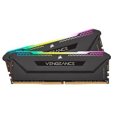 Memória RAM Corsair Vengeance RGB PRO SL, 16GB (2x8GB), 3200MHz, DDR4, CL16, Preto - CMH16GX4M2E3200C16