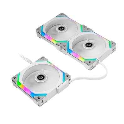 Kit Com 3 Ventoinhas Redragon By Lian Li, 120mm, RGB, Com Controladora, Branco - UFSL1203WSI