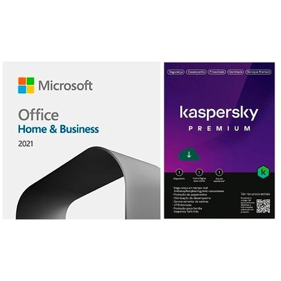 Microsoft Office Home & Business 2021 ESD - Digital para Download + Kaspersky AntivÃÂ­rus Premium 1 Dispositivo 1 Ano, Digital para Download