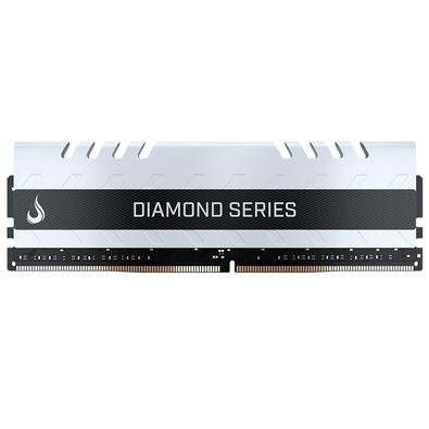 Memória RAM Rise Mode Diamond 16GB, 3200MHz, DDR4, CL19, Branco - RM-D4-16G-3200DW